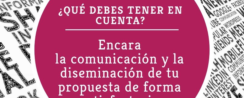 comunicación y diseminación propuesta I+D